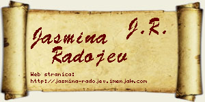 Jasmina Radojev vizit kartica